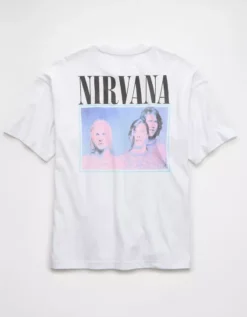 AE Boxy Nirvana Graphic T-Shirt White -American Eagle Fashion 0185 4757 100 b