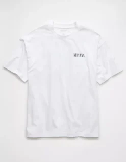AE Boxy Nirvana Graphic T-Shirt White -American Eagle Fashion 0185 4757 100 f