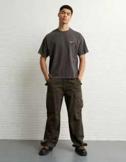 AE Boxy Miller Graphic T-Shirt Dusted Slate -American Eagle Fashion 0185 4759 023 os