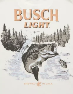 AE Boxy Busch Light Graphic T-Shirt Air White -American Eagle Fashion 0185 4839 101 d1