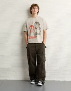 AE Boxy Olivia Rodrigo Graphic T-Shirt Stone Harbor -American Eagle Fashion 0185 4936 021 os