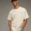 AE Boxy Ford Graphic T-Shirt Cream