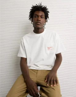 AE Boxy Miller Graphic T-Shirt White