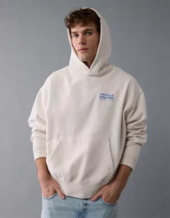Oracle Red Bull Racing X AE Graphic Hoodie Cream -American Eagle Fashion 0186 2662 106 os