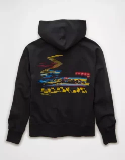 Oracle Red Bull Racing X AE Graphic Hoodie Washed Black -American Eagle Fashion 0186 2662 167 b