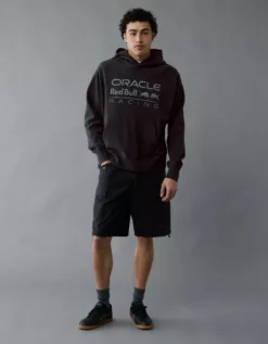 Oracle Red Bull Racing X AE Graphic Hoodie Washed Black -American Eagle Fashion 0186 2662 167 os