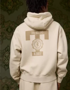 AE X Tru Kolors Heavyweight Graphic Hoodie Cream