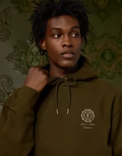 AE X Tru Kolors Heavyweight Graphic Hoodie Olive -American Eagle Fashion 0186 2735 309 os