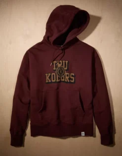 AE X Tru Kolors Heavyweight Graphic Hoodie Burgundy -American Eagle Fashion 0186 2735 613 f