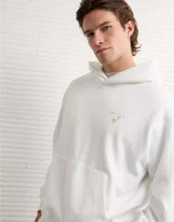 AE Jean-Michel Basquiat Graphic Hoodie White