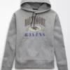 AE NFL Baltimore Ravens Hoodie Medium Heather Gray