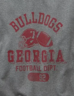 AE Georgia Bulldogs Graphic Sweatshirt Heather Gray -American Eagle Fashion 0188 2646 006 d3