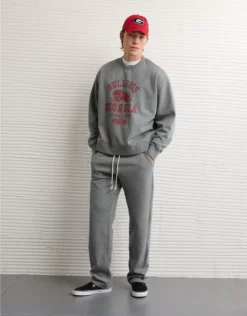 AE Georgia Bulldogs Graphic Sweatshirt Heather Gray