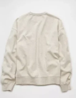 AE LSU Tigers Graphic Sweatshirt Heather Frost -American Eagle Fashion 0188 2646 062 b