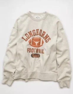 AE Texas Longhorns Graphic Sweatshirt New Ebony Heather -American Eagle Fashion 0188 2646 084 f