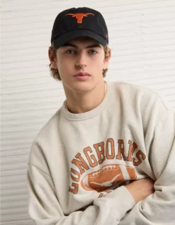 AE Texas Longhorns Graphic Sweatshirt New Ebony Heather