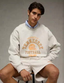 AE Tennessee Volunteers Graphic Sweatshirt Cream -American Eagle Fashion 0188 2646 106 os