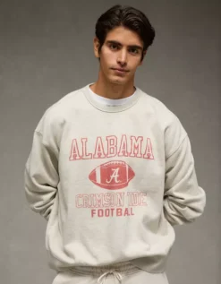 AE Alabama Crimson Tide Graphic Sweatshirt Oatmeal Heather -American Eagle Fashion 0188 2646 864 os