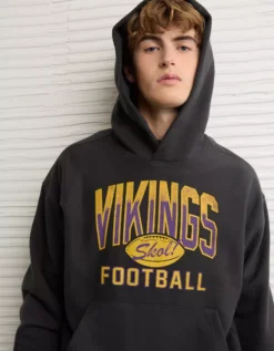 NFL Minnesota Vikings Graphic Hoodie Dark Shadow -American Eagle Fashion 0188 2647 004 d2