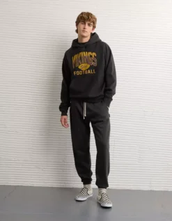 NFL Minnesota Vikings Graphic Hoodie Dark Shadow -American Eagle Fashion 0188 2647 004 os