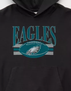 NFL Philadelphia Eagles Graphic Hoodie Washed Black -American Eagle Fashion 0188 2647 167 d1