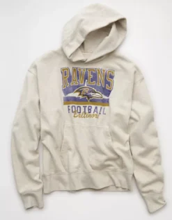 NFL Baltimore Ravens Graphic Hoodie Frosty Cream -American Eagle Fashion 0188 2648 102 f