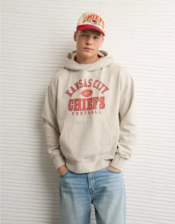 NFL Kansas City Chiefs Graphic Hoodie Oatmeal Heather