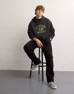 AE 24/7 Colorado Buffaloes Graphic Hoodie Onyx Black -American Eagle Fashion 0188 2714 016 os