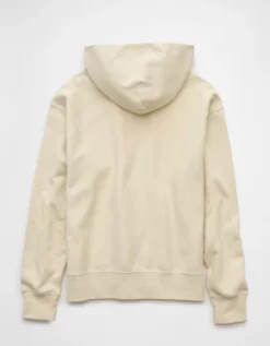 AE Laidback Luxe Heavyweight Hoodie Bone Khaki -American Eagle Fashion 0193 2442 210 b