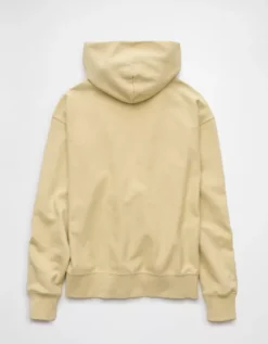 AE Laidback Luxe Heavyweight Hoodie Yellow -American Eagle Fashion 0193 2442 700 b