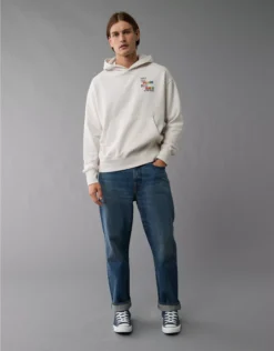 AE Pride Graphic Hoodie Cream