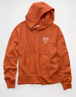 AE Halloween Graphic Hoodie Orange Spice -American Eagle Fashion 0193 2661 819 f