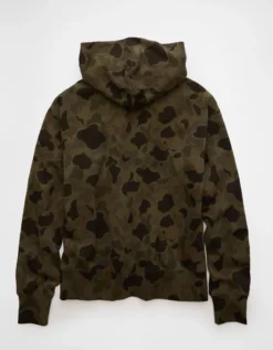 AE Laidback Luxe Heavyweight Hoodie Traditional Camo -American Eagle Fashion 0193 2668 966 b
