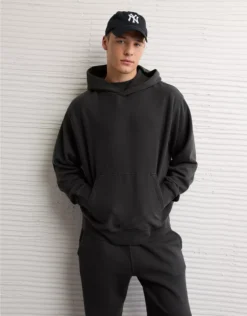 AE Laidback Luxe Heavyweight Hoodie Dark Shadow