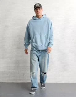 AE Laidback Luxe Heavyweight Hoodie Light Blue