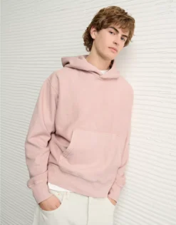 AE Laidback Luxe Heavyweight Hoodie Dusty Pink