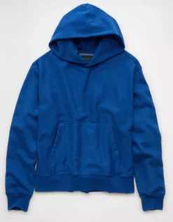 AE Laidback Luxe Heavyweight Hoodie Cobalt -American Eagle Fashion 0193 2720 976 f