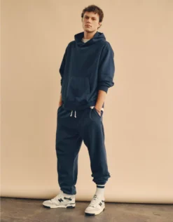 AE Laidback Luxe Heavyweight Graphic Hoodie Navy