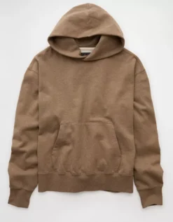 AE Laidback Luxe Heavyweight Hoodie Light Brown -American Eagle Fashion 0193 2722 026 f
