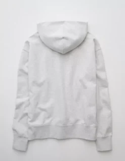 AE Laidback Luxe Heavyweight Hoodie Heather Frost -American Eagle Fashion 0193 2722 062 b