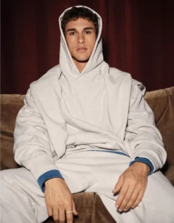 AE Laidback Luxe Heavyweight Hoodie Heather Frost