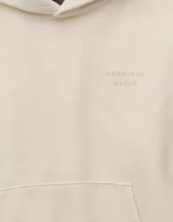 AE Laidback Luxe Heavyweight Graphic Hoodie Cream -American Eagle Fashion 0193 2723 106 d3