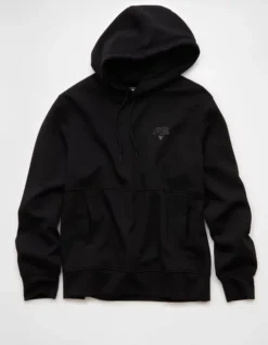 AE 24/7 Hoodie Bold Black -American Eagle Fashion 0195 2444 064 f