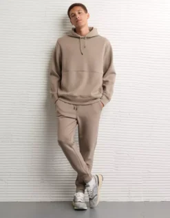 AE 24/7 Hoodie Sandalwood -American Eagle Fashion 0195 2444 267 os