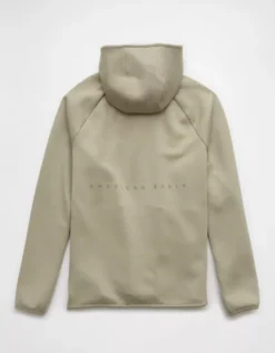 AE 24/7 Hoodie Faded Olive -American Eagle Fashion 0195 2444 341 b