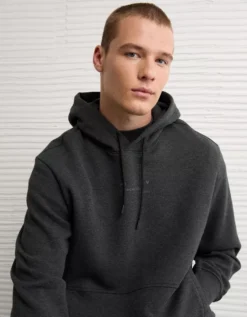 AE 24/7 Hoodie Charcoal Heather Gray -American Eagle Fashion 0195 2448 029 d2