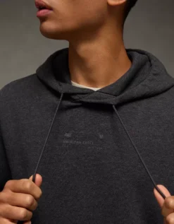 AE 24/7 Hoodie Charcoal Heather Gray -American Eagle Fashion 0195 2448 029 os