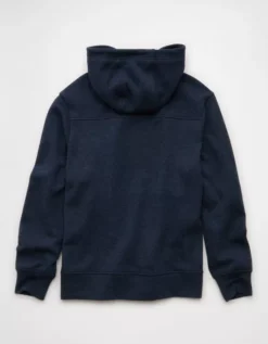 AE 24/7 Hoodie Blue Heather -American Eagle Fashion 0195 2448 993 b
