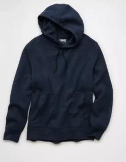 AE 24/7 Hoodie Blue Heather -American Eagle Fashion 0195 2448 993 f