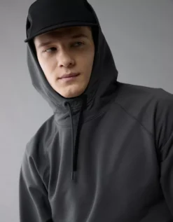 AE 24/7 Active Hoodie Gray -American Eagle Fashion 0195 2468 020 os